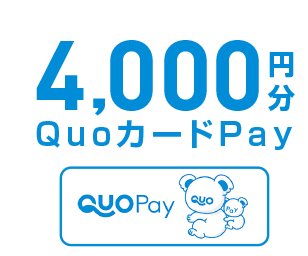 4,000円分QuoカードPay